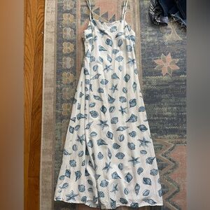 Beautiful Blue and White Seashell Dress